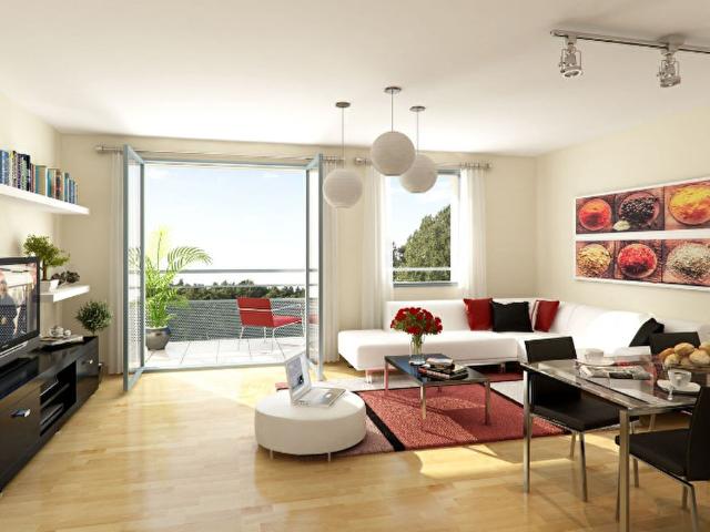 T3 EN ETAGE AVEC LARGE TERRASSE DE 15 M2 A COTE DU METRO