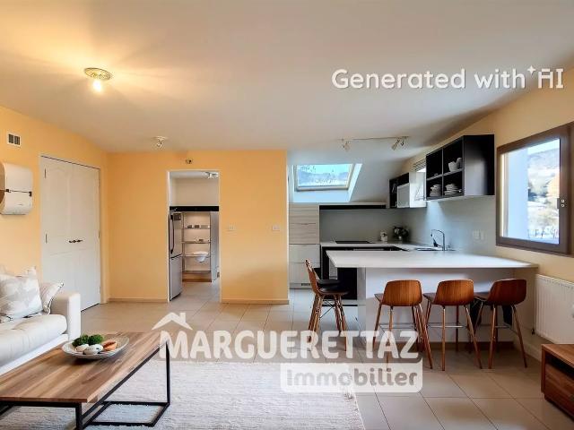 T3 mansardé dans petite copropriété 59m² Habère Lullin