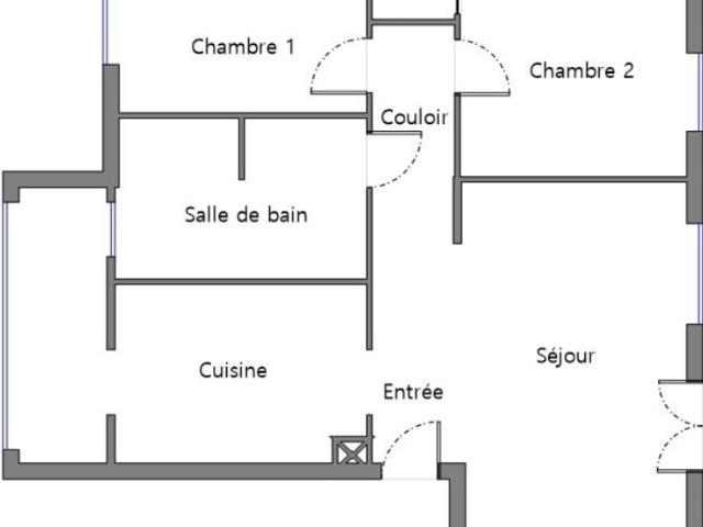 T3 meublé de 54m2 quartier des Amidonniers Toulouse avec clim