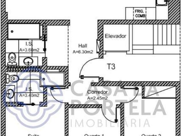 T3 Moderno Benfica | Open Space 35m² | Suíte | Vista Desafog. 100m² Benfica