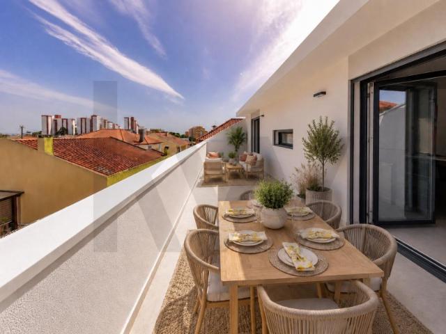 T1+1 novo com 78 m² e 36 m² de varandas em São Domingos de Rana