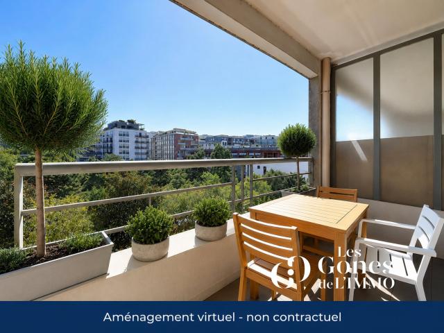 T1 31,90 m2 BALCON VUE EXCEPTIONNELLE SUR JARDIN CAVE