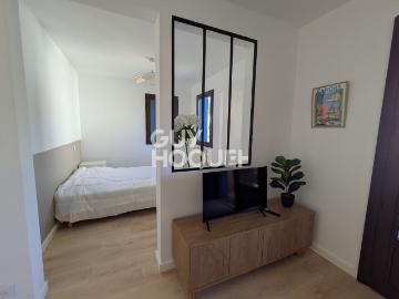 T1 bis meublé, balcon + garage