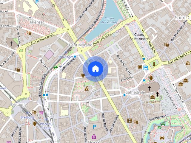 T1 bis MEUBLE rue Saint Pierre, NANTES