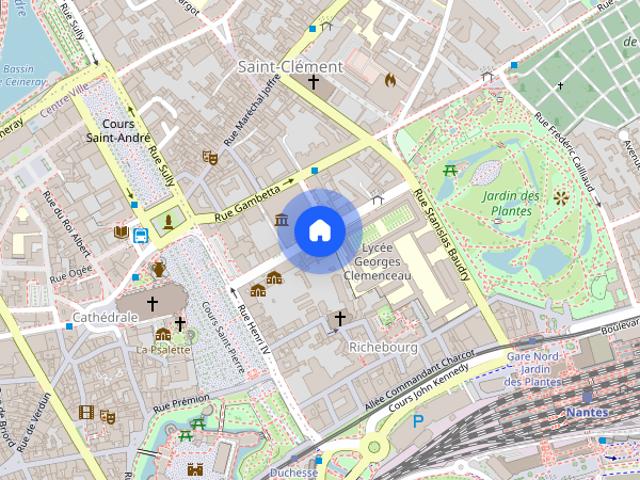 T1 bis meublï¿½ Nantes Clemenceau