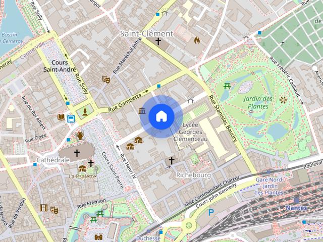 T1 bis meublï¿½ Nantes Clemenceau