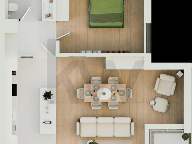 T1 Elegante com Vista Rio em Marvila | Estacionamento privativo | Empreendimento MARVILA VIEW