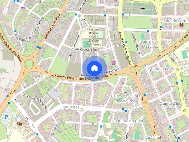 T1 mobilado com terraço, garagem e arrecadação, Hospital S. Teotónio