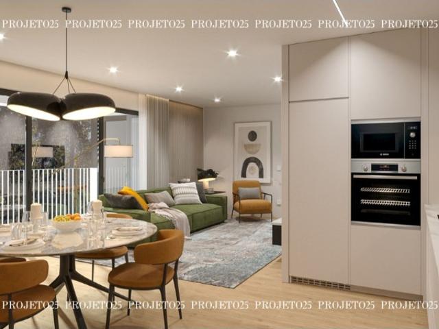 T1 Novo com Varanda e Garagem, em Condº Fechado, Centro de Ermesinde