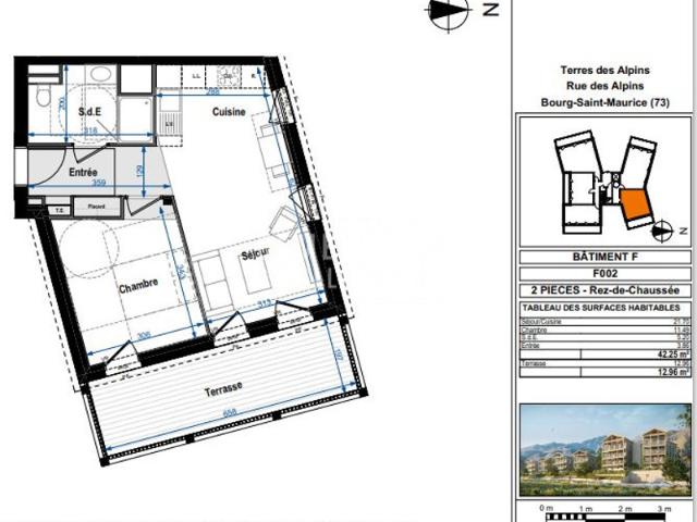 T2 42 m² TERRES DES ALPINS