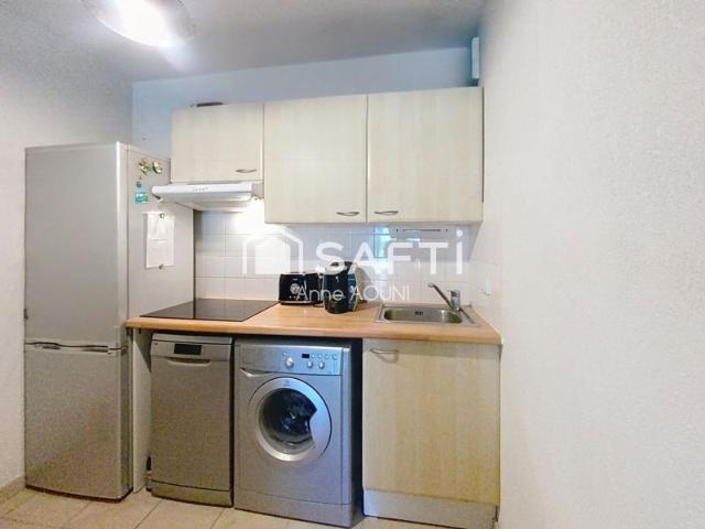 T2 45m2 rez de jardin avec terrasse et parking privé