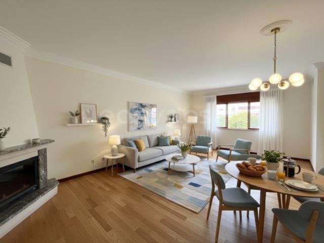 T2 | 105 m² | Varanda | Lareira | Parqueamento | Urbanização Cavaleira