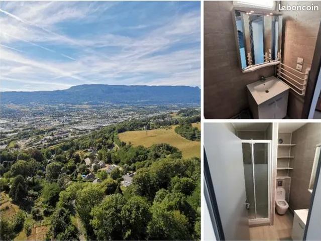 T2, 35 m², garage en S/S, cave, chauffage et eau chaude inclue