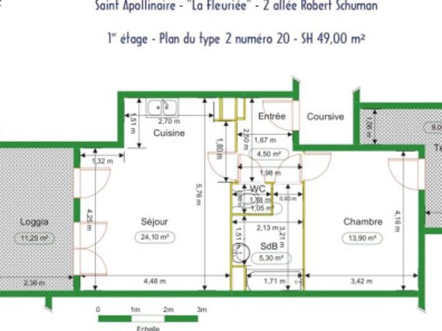 T2 à Saint Apollinaire à louer Locagestion, expert en gestion locative