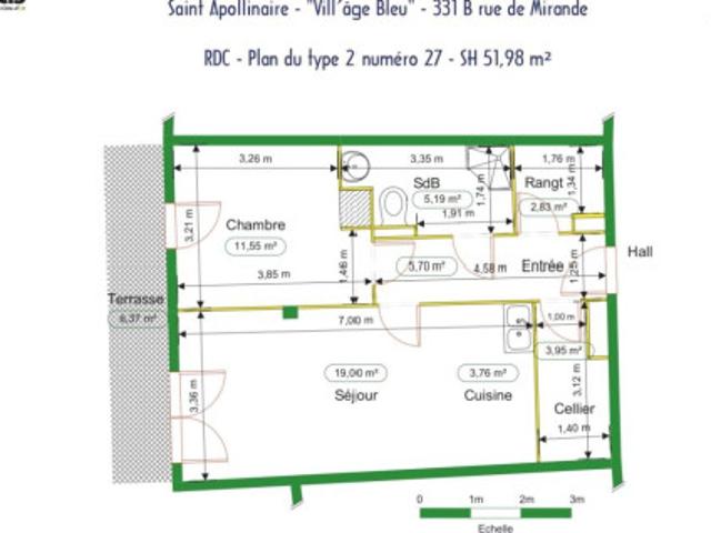 T2 à Saint Apollinaire à louer Locagestion, expert en gestion locative
