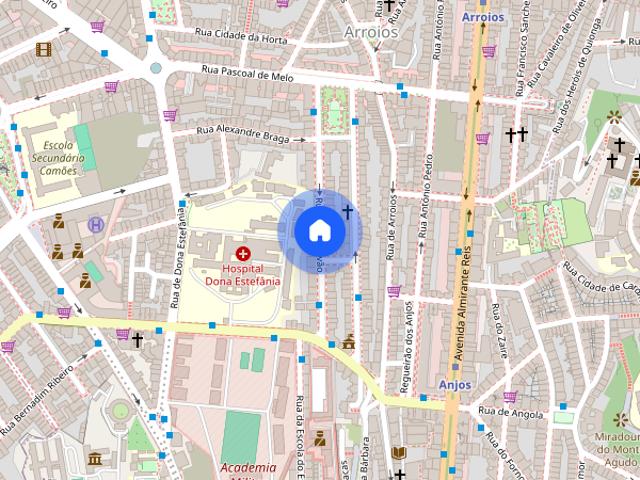 T2 ao Jardim Constantino em zona calma e tranquila
