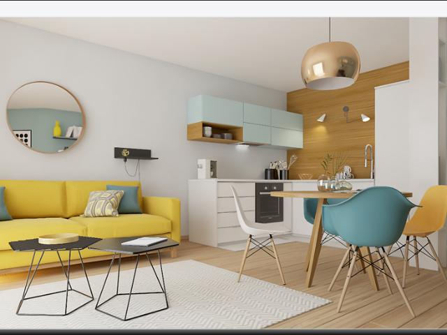 T2 AVEC LOGGIA AU SUD ET CUISINE EQUIPEE AUX MINIMES