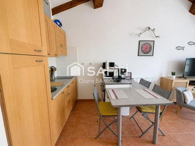 T2 avec vue mer et montagne, piscine, plage privée