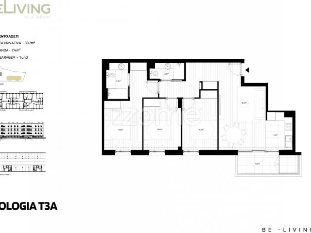 T2 | BeLiving Vila Jardim – Vila das Aves, Santo Tirso