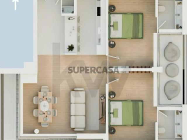 T2 com varanda e Vista Rio em Marvila | 2 Suites | Empreendimento MARVILA VIEW