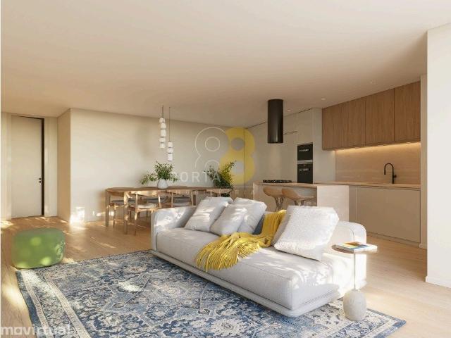 T2 com varanda, condominio Fechado com Piscina na Madalena Vila N.