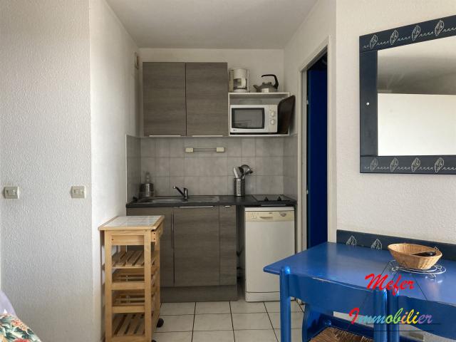 T2 + coin nuit étage élevé 26m² Canet en Roussillon