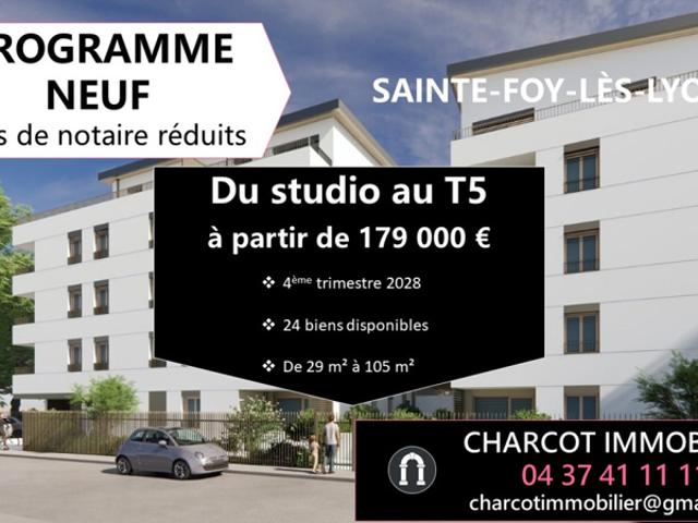 T2 de 43,27 m2 avec balcon + parking programme immobilier
