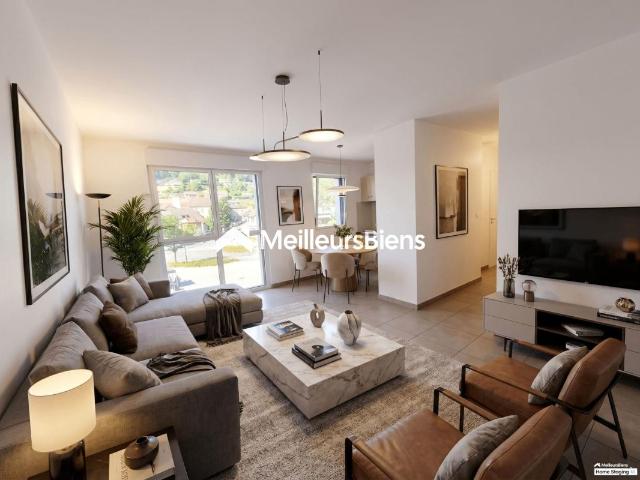 T2 de 50,83 m² 1 chambre avec parking et garage à Baume les Dames