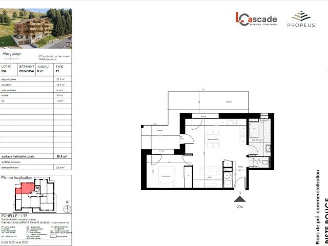 T2 idéalement situé 50m² La Clusaz