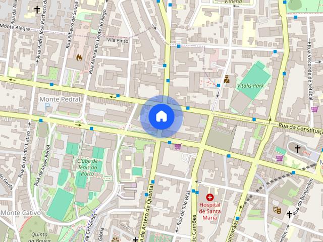 T2 in the center fully furnished equipped parking free