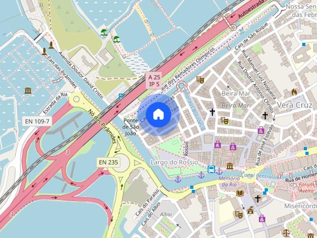 T2 localizado no centro historico de Aveiro