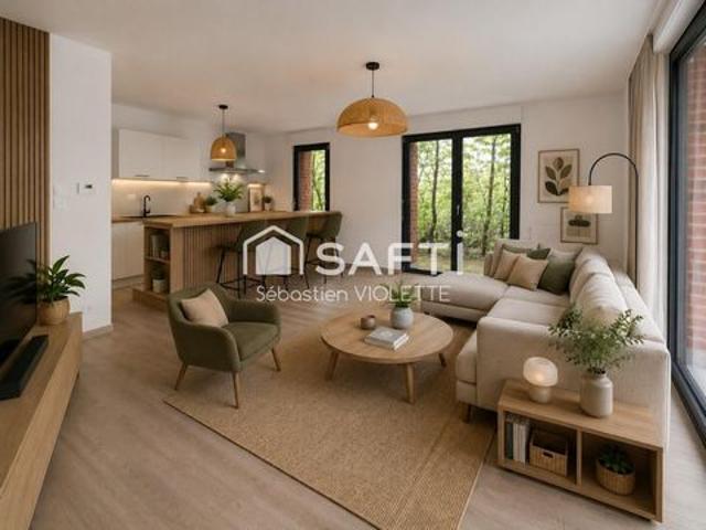 T2 lumineux avec terrasse, jardin, parking