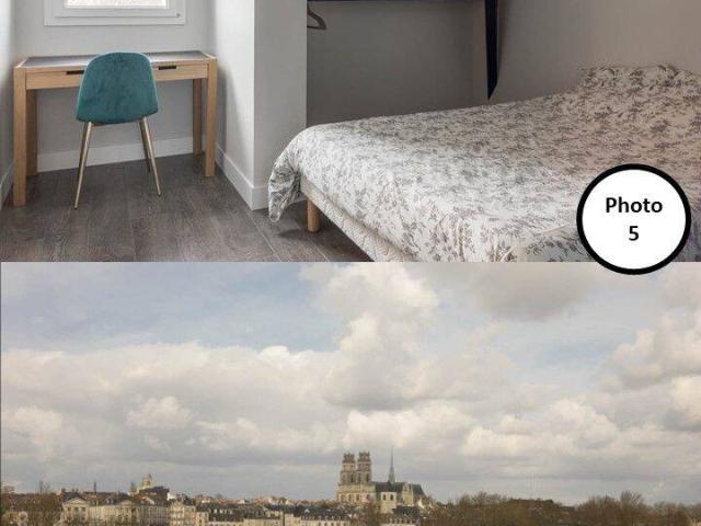 T2 meublé de 47 m² avec vue sur la Loire et la Cathédrale, parking inclus