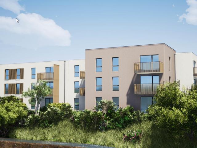 ? T2 neuf avec jardin pour +60 ans Résidence calme à Kingersheim
