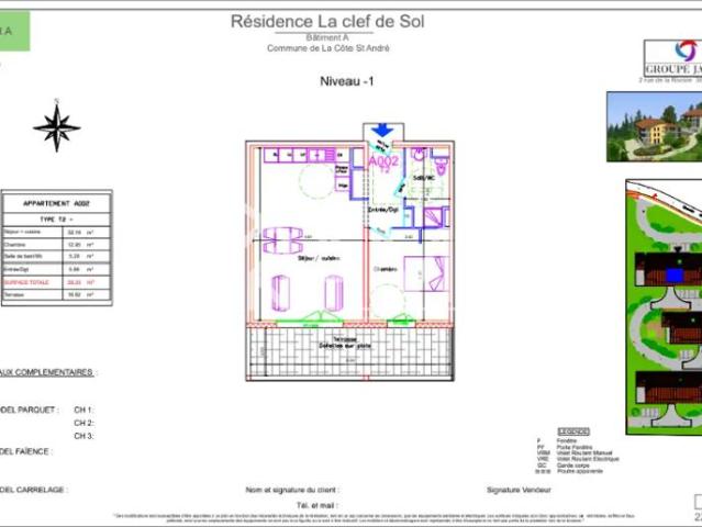 T2 neuf en VEFA avec terrasse, idéal pour habiter ou investi