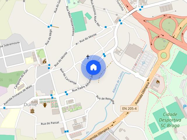 T2 Novo, c/ terraço,suíte e cozinha equipada,perto do Centro de Braga!