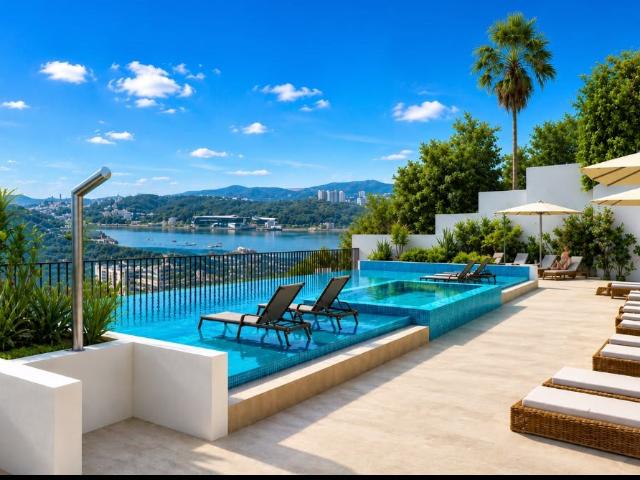 T2 Novo com Terraço|Piscina Vista Rio Golfe e Piscina 123m² Queijas e Caxias