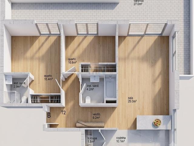 T2 Novos em Coimbra Zona Norte