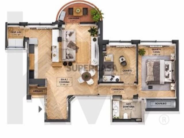 T2 Renovado na Quinta D. João