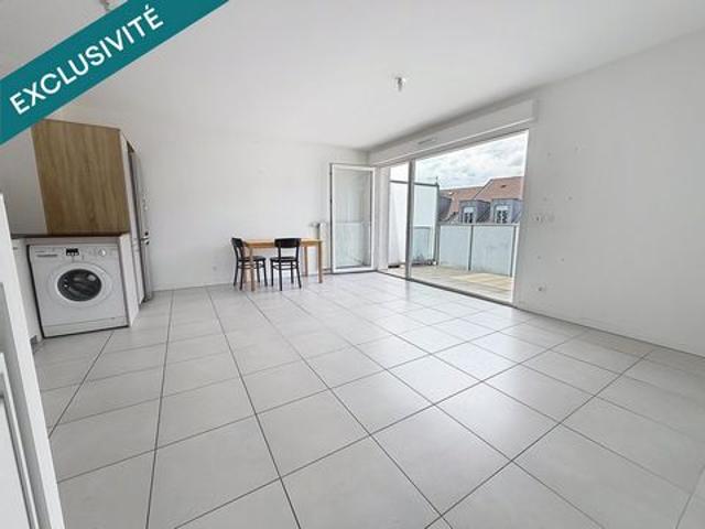 T2 récent 44 m² avec terrasse + cave – Résidence sécurisée 2019 centre ville