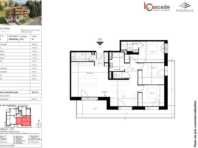 T4 au coeur de la Clusaz avec double garage 99m² La Clusaz
