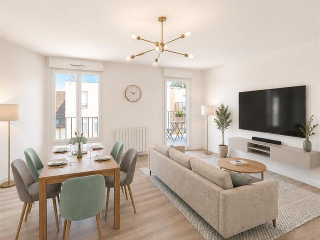 T4 dernier étage avec terrasse et parking 84m² Dammartin en Goële