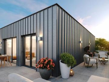 T4 DERNIER ETAGE TRAVERSANT AVEC 75M2 DE TERRASSE ET PARKING