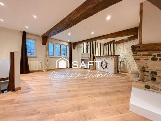 T4 Duplex 77m² rénové bord de l’eau – Cachet rare