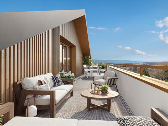 T4 duplex dernier étage 100,92 m2 Résidence neuve avec pr