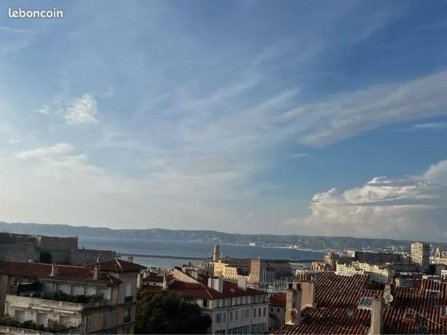 T4 meublé 81 m² – Dernier étage – Vue mer – Marseille 7e / Endoume