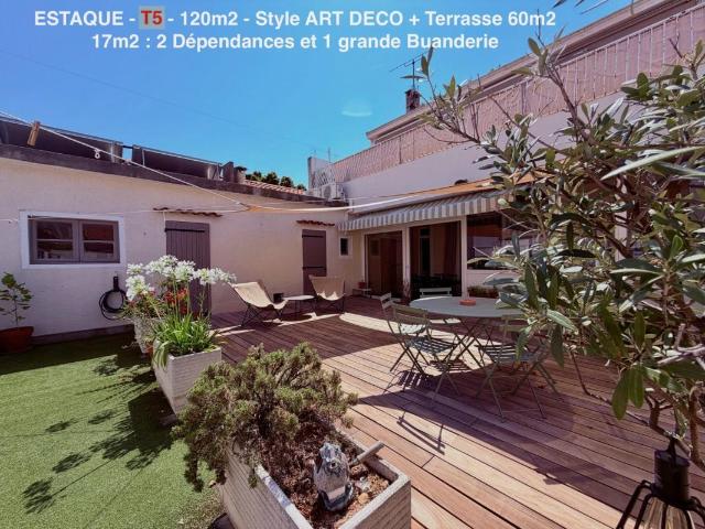 T6 3 chambres Terrasse dépendances. L'ESTAQUE 414 000 euro