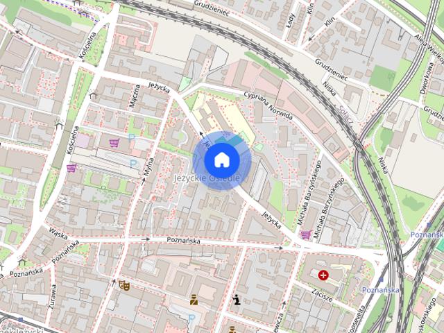 Tania kawalerka Jeżyce, Centrum