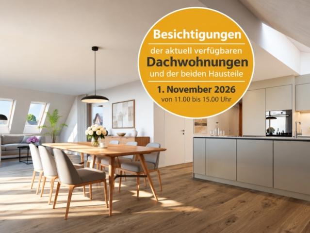 TAG DER OFFENEN TÜR | 1. November 2026, 11.00 15.00 Uhr Exklusive Dachwohnungen & Hausteile entdecken!
