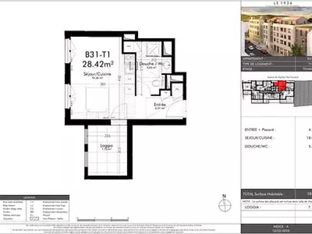 Tain l'Hermitage 26600 Achat / Vente appartement 1 pièce t1